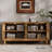 Aroma Retro 4-Door Sideboard With Large Storage Space And Rattan Doors-241505883