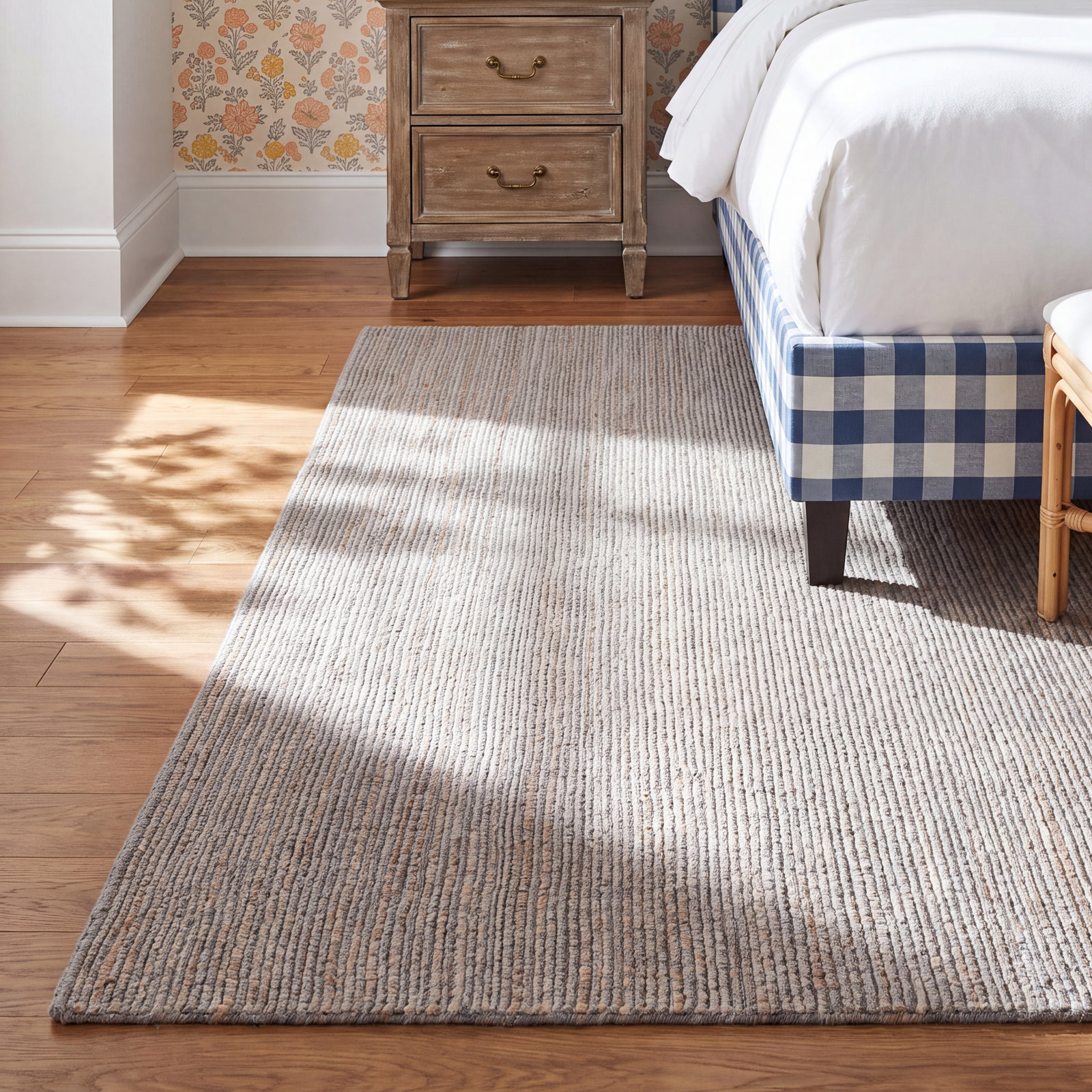 Fransin Handmade Gray/Brown Rug, Rectangle 10' x 14'