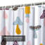 Rideau de douche rétro avec 12 crochets Wild Deer Mountains-450859092