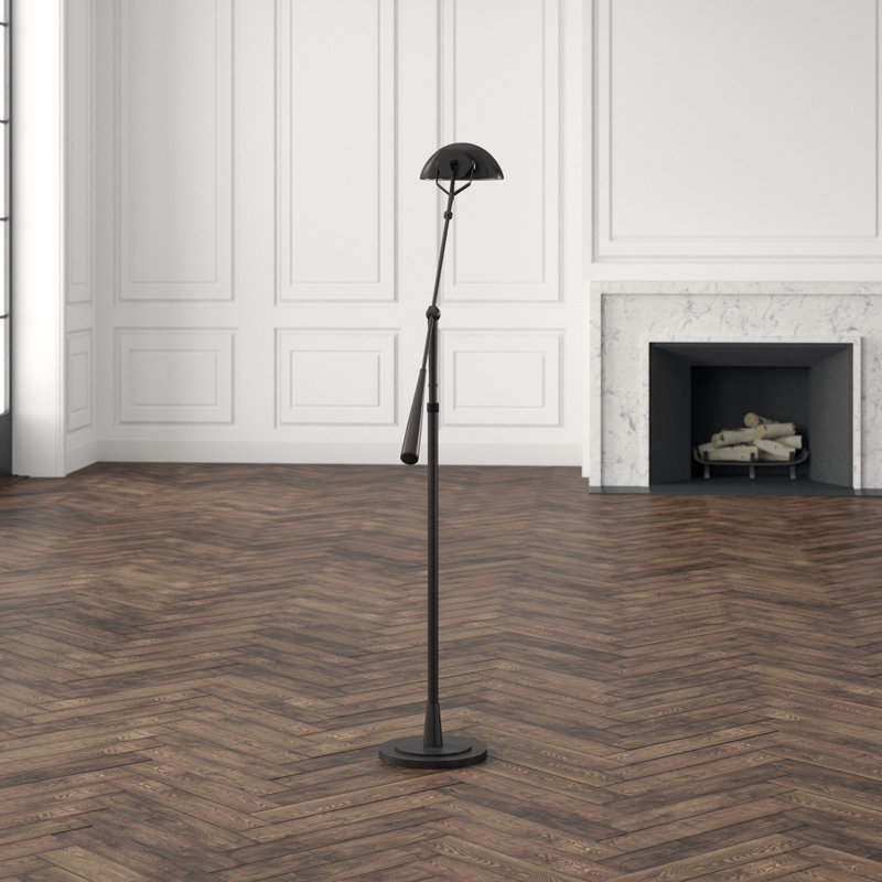 Ralph Lauren Equilibrium 1 - Light Swing Arm Floor Lamp, Black Nickel