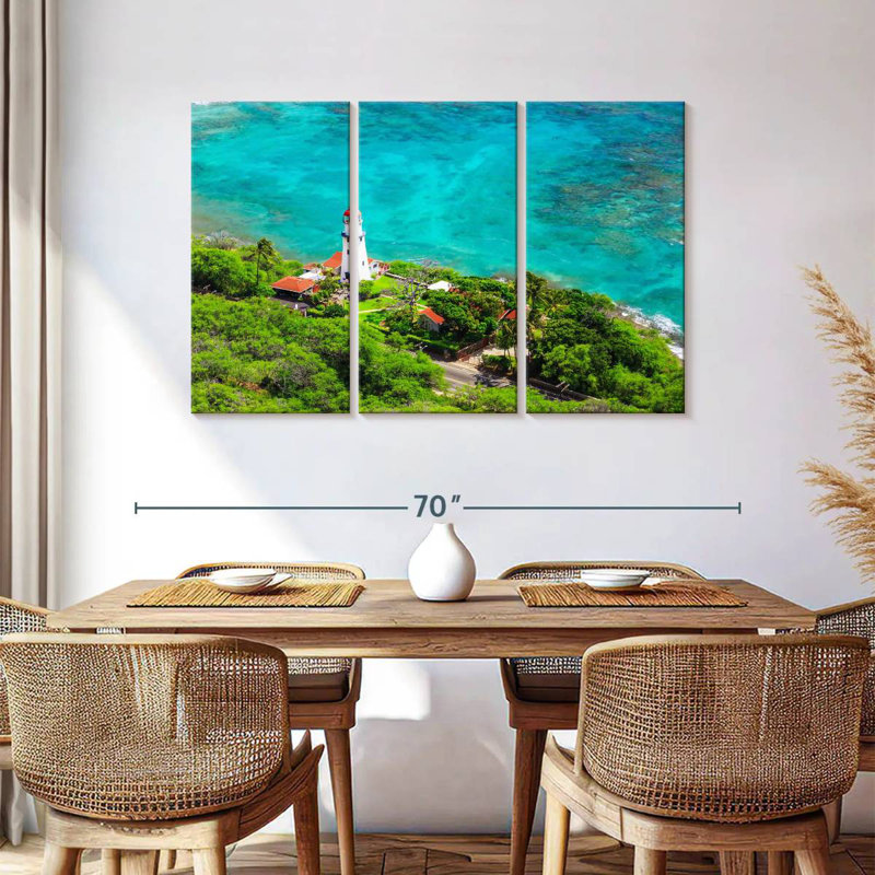 Phare de Diamond Head, H 36 po x l 57 po