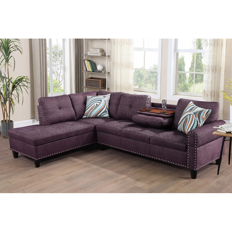 97" Wide Sofa & Chaise Set, Left Hand Facing