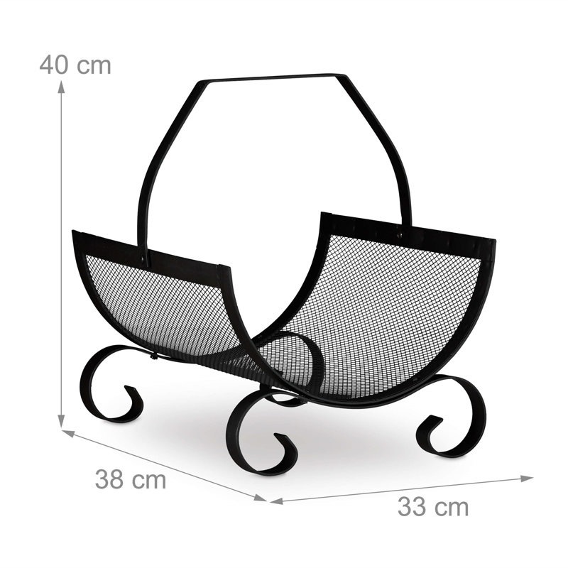 Artrip 33cm W Metal Log Rack