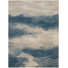Ivory/Teal Blue