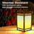 7.87'' Solar Powered Integrated LED Color Changing Square / Rectangular Lantern-91965006