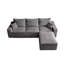 Canapé modulaire en forme de L "110", canapé 3 places à compression complète avec méridienne, sans assemblage requis pour le salon, canapé modulaire à assise profonde et douce-1555324665