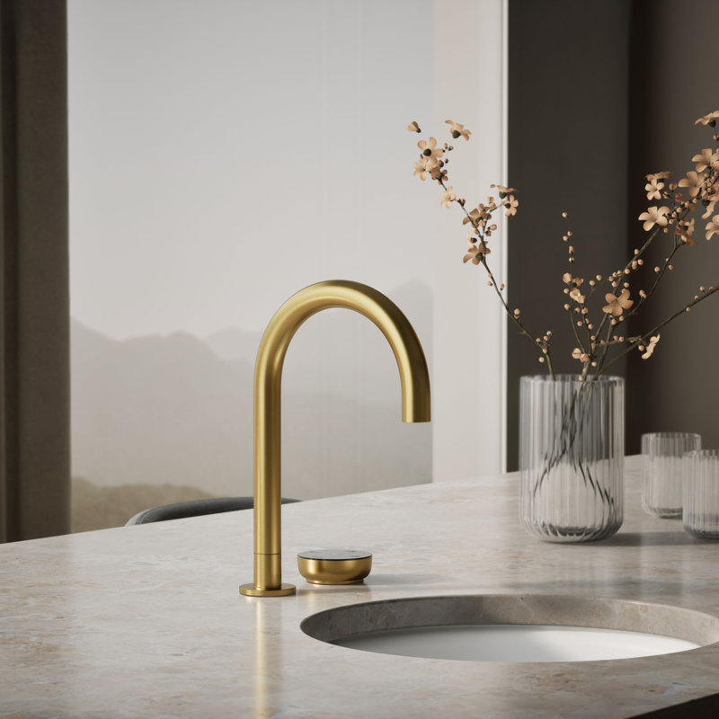 Aquifer4-In-1 Short Arc Beverage Faucet, Brushed Brass