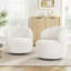 Fauteuil demi-tonneau rembourré et pivotant-287567571