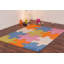 Tapis géométrique bleu / vert / orange Howton-27703630