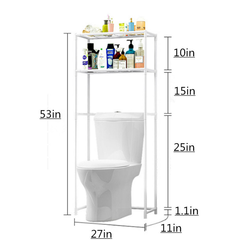 Motsinger Metal Bathroom Shelves