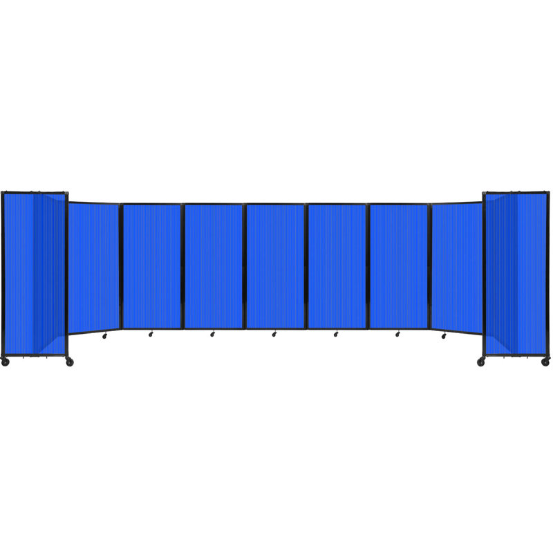 Cloison murale en polycarbonate 360, H 72 po x l 300 po, Bleu