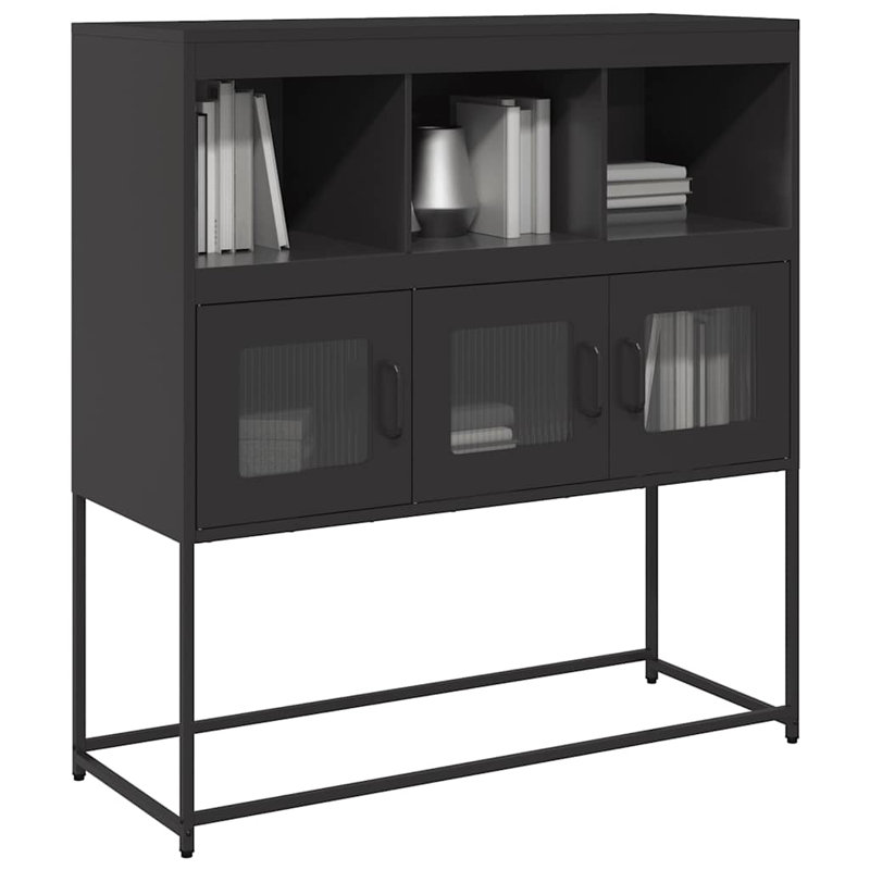 Sideboard 100.5X39x107 Cm Cold-Rolled Steel, Black