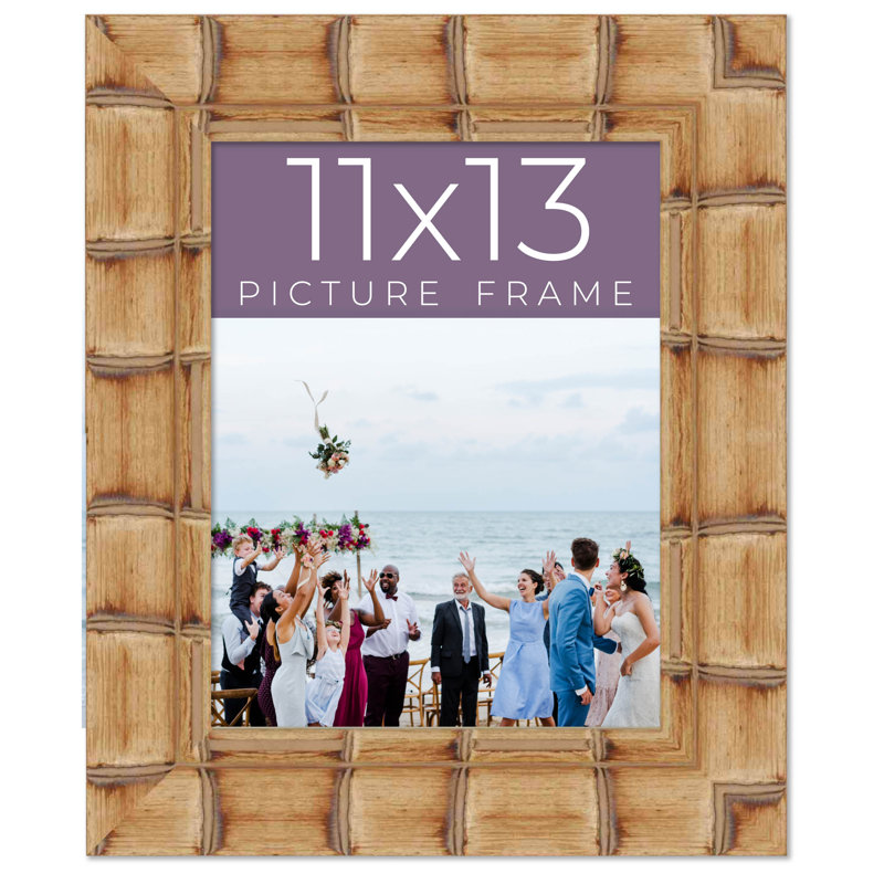 Cadre photo en bois massif Arianah, L 11 po x H 13 po