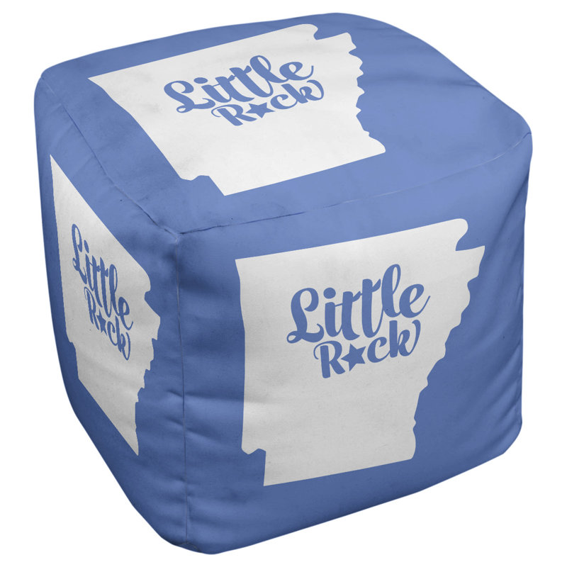 Repose-pieds à cubes arkansas little rock, Bleu