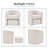 28" Wide Stylish Comfort Upholstered Accent Chair With Storable Ottoman-788393370