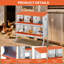 Boîte de nidification de poulet à 6 compartiments, boîte à œufs en métal avec trous ventilés, orange-745068783