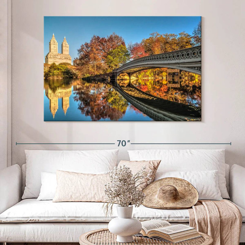 Kavia Bow Bridge Reflection, 34" H x 51" W