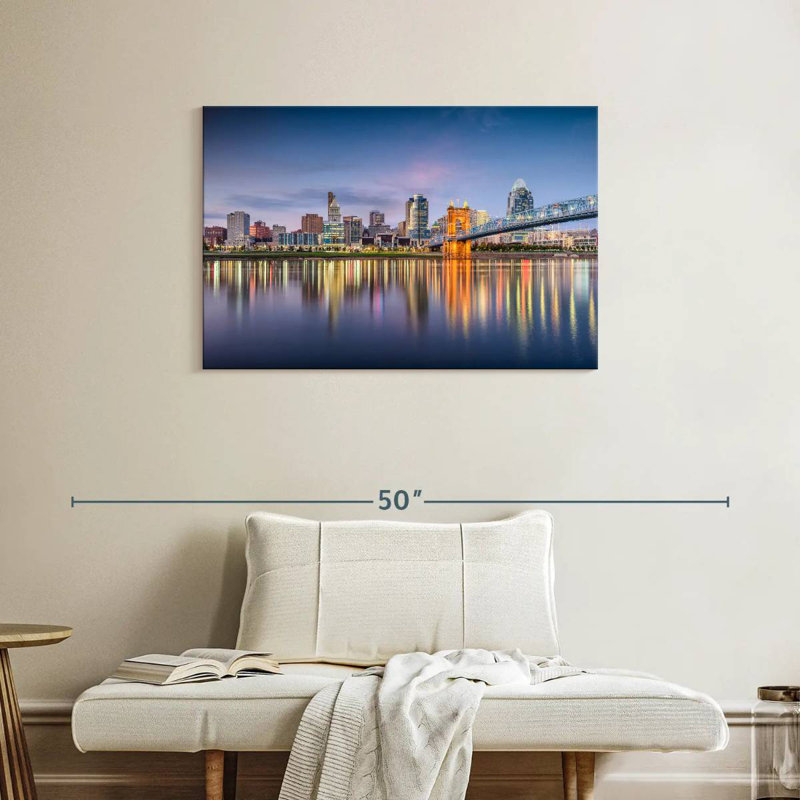 Hannes Cincinnati City Skyline, H 24 po x l 36 po
