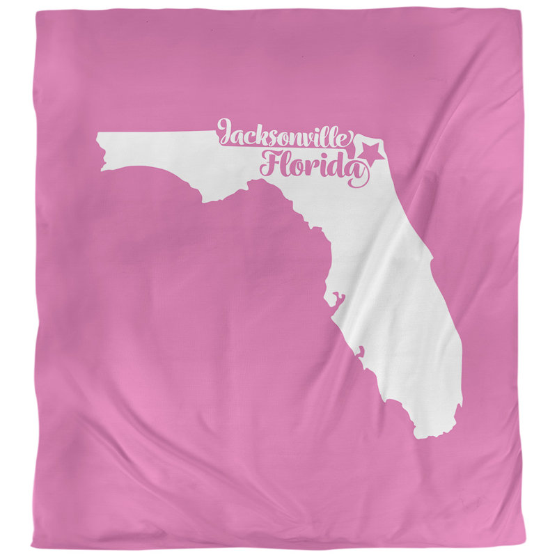 Housse de couette jacksonville floride, Rose, Microfibre