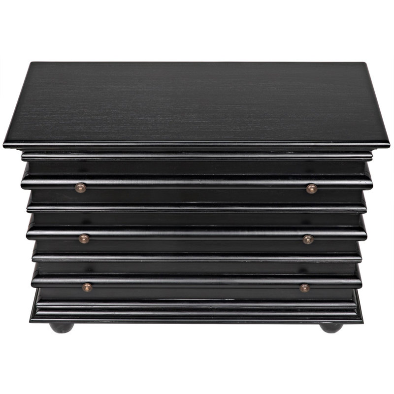 Ascona Accent Chest, Hand Rubbed Black