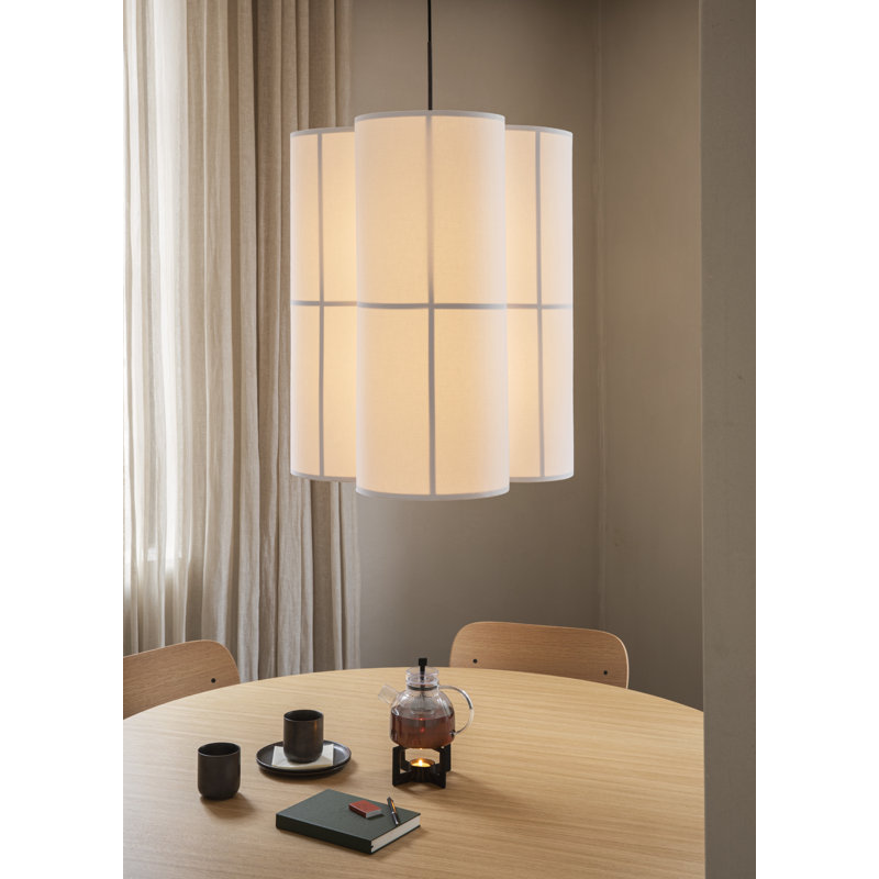 Hashira 3 - Light Pendant, 23.6" H x 14.6" W x 14.6" D, Raw
