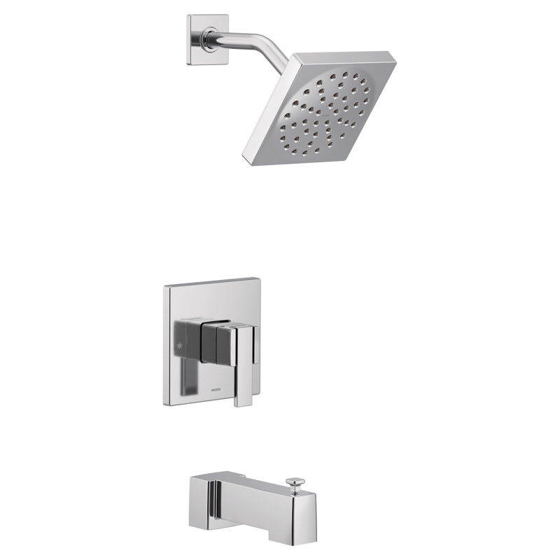 Ensemble de garniture de baignoire et de douche à 90 poignées à 1 poignée à 90 degrés M-CORE 3-Series, valve requise, Chrome
