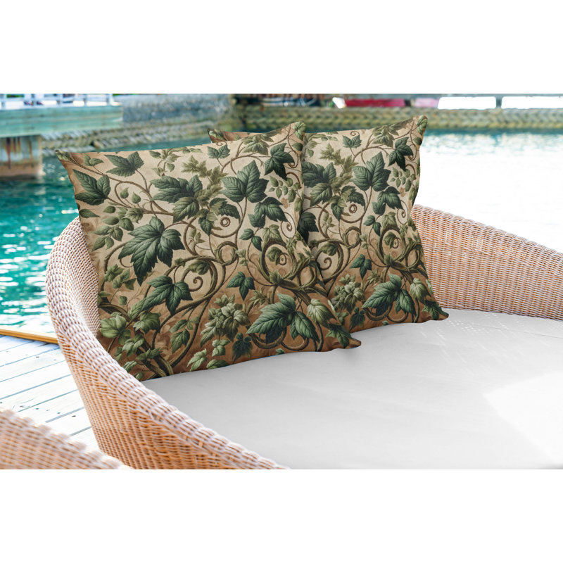 Oreiller réversible en tissu Ambesonne, H 24 po x l 24 po, Carré