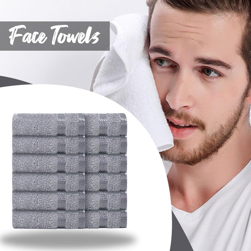 Milven Premium Face Cloth, Silver