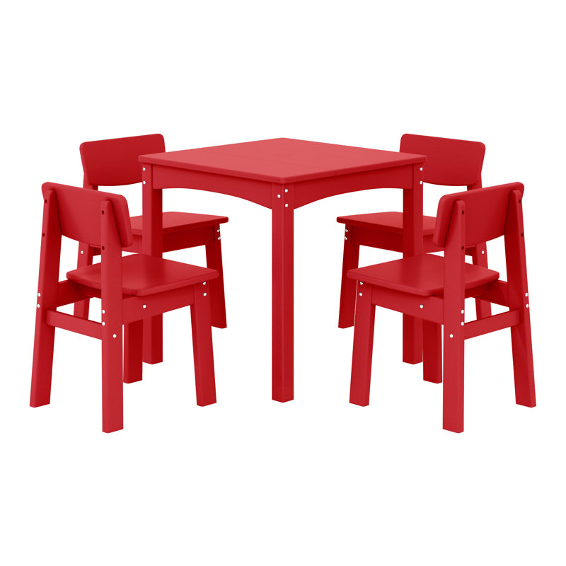 Ensemble repas pour enfants 5 pièces, Rouge