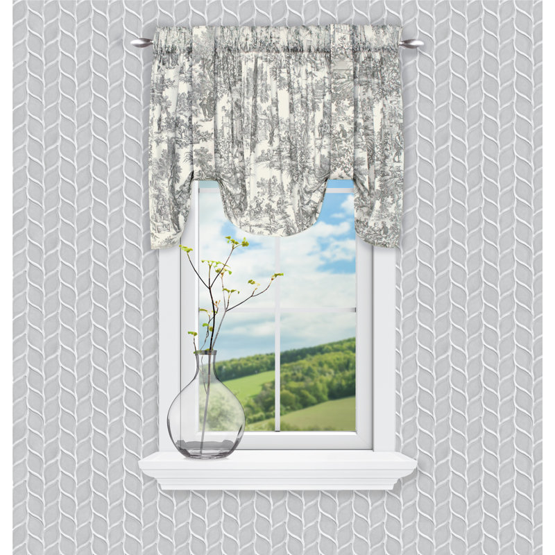 Cantonnière 60 po Amelie Toile, Gris