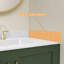 21 po Dosseret de meuble-lavabo Dossier de meuble-lavabo blanc brillant