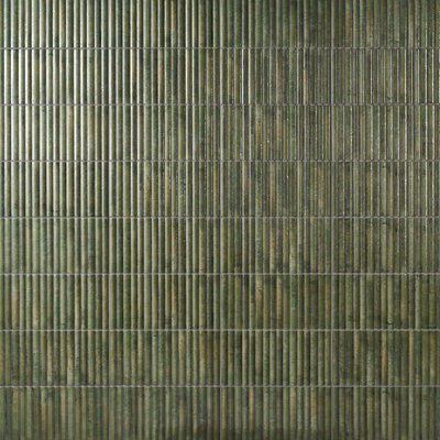 Canu 5,9 po x 11,81 po Carreau de mur en céramique poli cannelé de métro (9,68 pieds carrés / caisse)