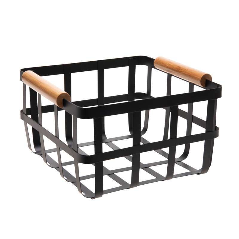 Panier en métal, Noir