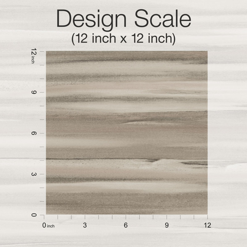 Abstract Wallpaper Roll by Candice Olson, Tan