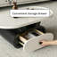 Oval Creative Rabbit-Ear Storage Coffee Table Set