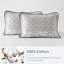 Ensemble de courtepointe 100% coton à rayures modernes DDUOXIN - 1 courtepointe avec 2 taies décoratives-113718273