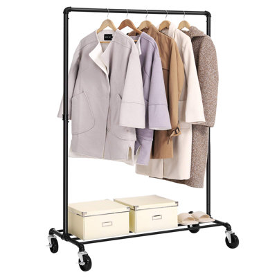 39.41'' Steel Rolling Clothing Rack