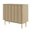Two-Door Oiled Oak Chest of Drawers