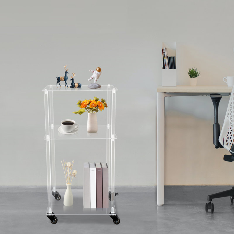 29.5'' H x 15.7'' W Printer Stand with Wheels