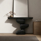 Retro Minimalist Art Solid Wood Console Table