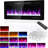 42 Inch Ultra Thin Electric Fireplace-Freestanding or Recessed Wall Mounted Fireplace Heater