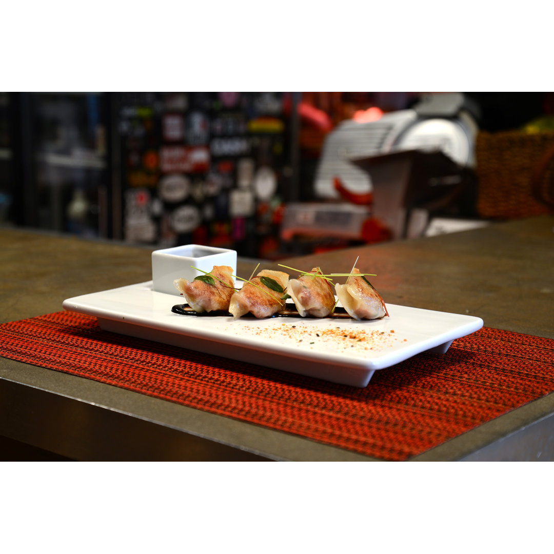 Front Of The House Canvas Square Ceramic Ramekin / Soufflé Dish Bakeware (Set of 12) Front Of The House