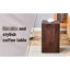 Table basse noyer grain 12 x 12 x 20 pouces - Rehaussez l'ambiance de votre maison