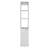 White Linen Cabinet With 1-Door