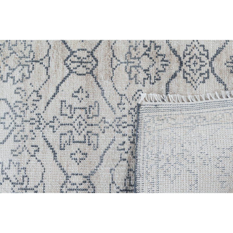 Faymont Hand Knotted Polyester Indoor/Outdoor Rug, 3'x5'