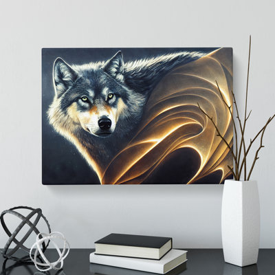 Awe Inspiring Wolf - Wrapped Canvas