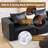 Upholstered Leather L-Shaped Modular Sofa-1080033139