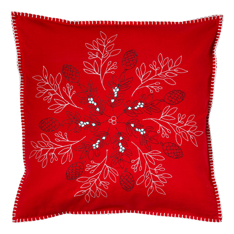 Snowflake Pinecone Pillow
