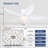 Flush Mount Ceiling Fan With Light And Remote-1041444501-1041444497