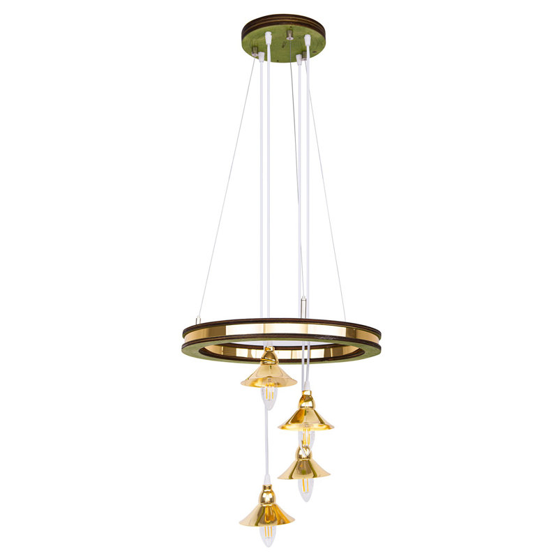 4 - Light Cluster Pendant, Light Green